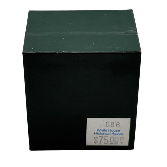 Hand-Painted McLaughlin Glazeware Presidential Lapel Pin In Gift Box - Picture 5 of 7